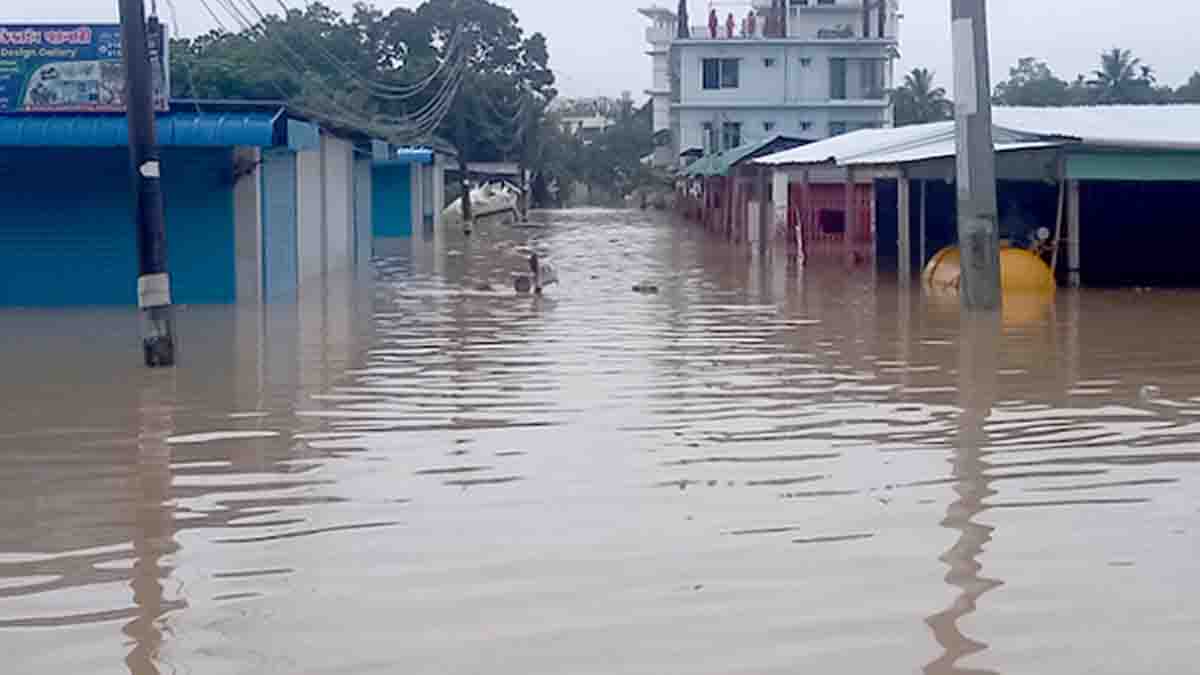 খাগড়াছড়িতে স্মরণকালের বন্যা