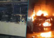 পাঁচ দিনে পুড়ল ৩১ যানবাহন সাত জেলায় ককটেল, আগুন