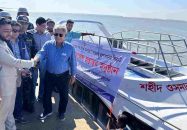 উপকূলবাসীর স্বাস্থ্যসেবায় ‘শহীদ ওসমান হাদি ওয়াটার অ্যাম্বুলেন্স’