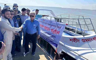 উপকূলবাসীর স্বাস্থ্যসেবায় ‘শহীদ ওসমান হাদি ওয়াটার অ্যাম্বুলেন্স’