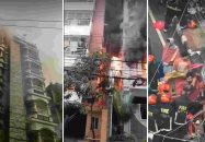 স্ত্রী-সন্তানসহ আগুনে পুড়ে মারা গেলেন ফজলে রাব্বী