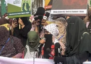 হিজাব আমার অধিকার, কেউ কেড়ে নেওয়ার চেষ্টা করবেন না: ডাকসু নেত্রী