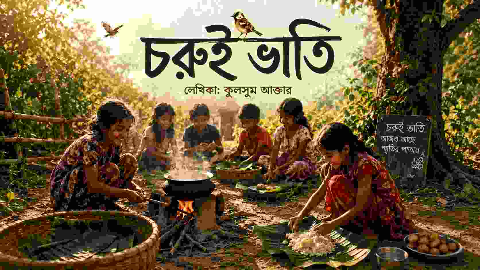 শিরোনাম:”চরুই ভাতি”লেখিকা: “কুলসুম আক্তার”