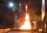 রাতের আধারে জয়বাংলা স্লোগান দিয়ে জুলাই স্মৃতিস্তম্ভে আগুন