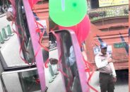 চালুর প্রথম দিনেই পিংক বাসে ধাক্কা, বলাকা বাসকে জরিমানা