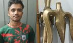 ভক্ত সেজে মন্দিরে চুরি, পিতলের ত্রিশূলসহ নয়ন দেবনাথ গ্রেপ্তার